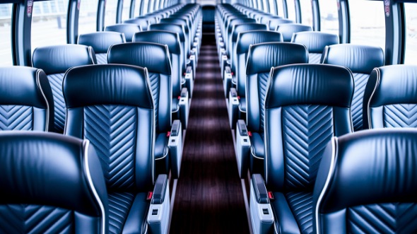 lakewood 50 passenger charter bus inside