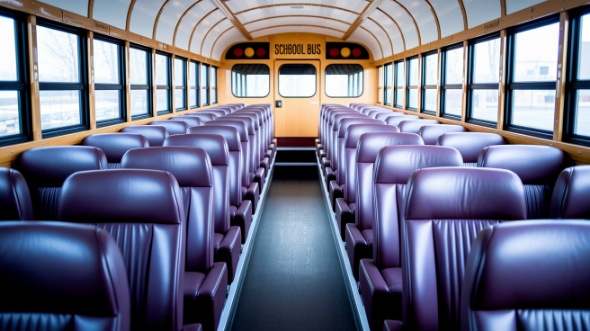 school bus rental interior lakewood